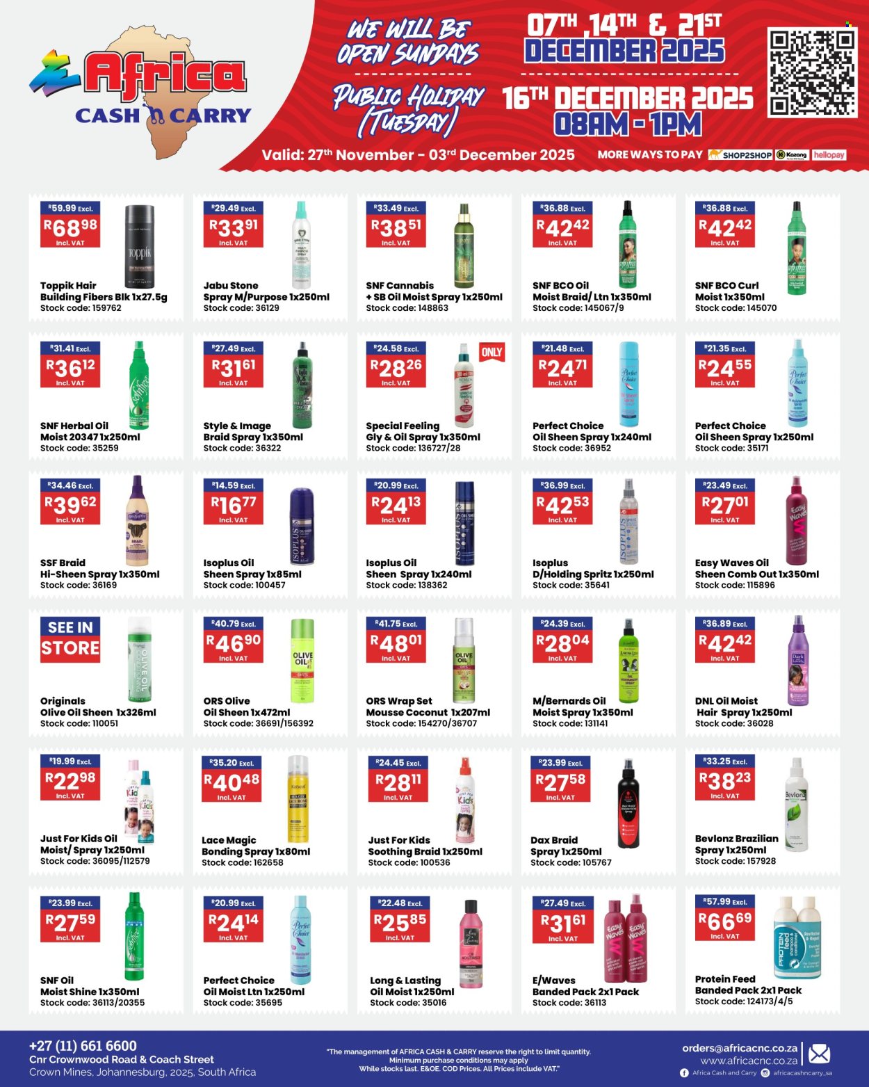 Africa Cash & Carry specials - 27/11/2025 - 03/12/2025. Page 1