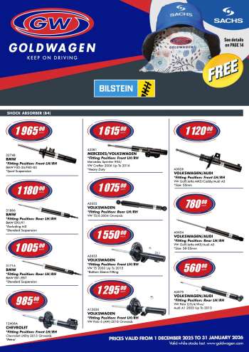 Goldwagen catalogue  - 01/12/2025 - 31/01/2026.
