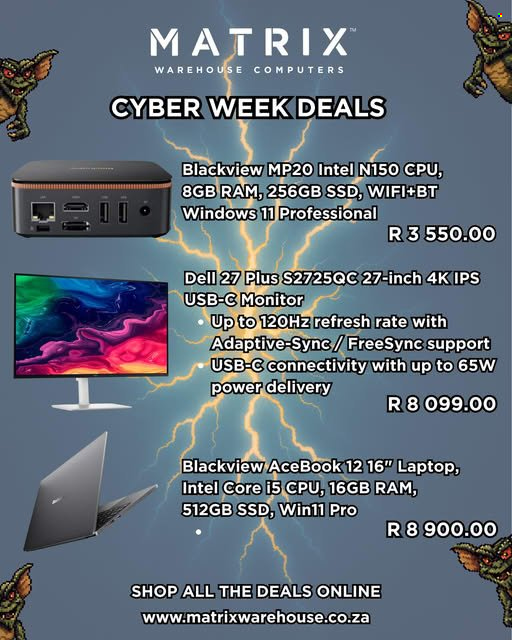 Matrix Warehouse specials - 01/12/2025 - 05/12/2025. Page 1