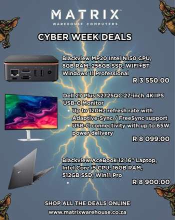 Matrix Warehouse catalogue  - 01/12/2025 - 05/12/2025.