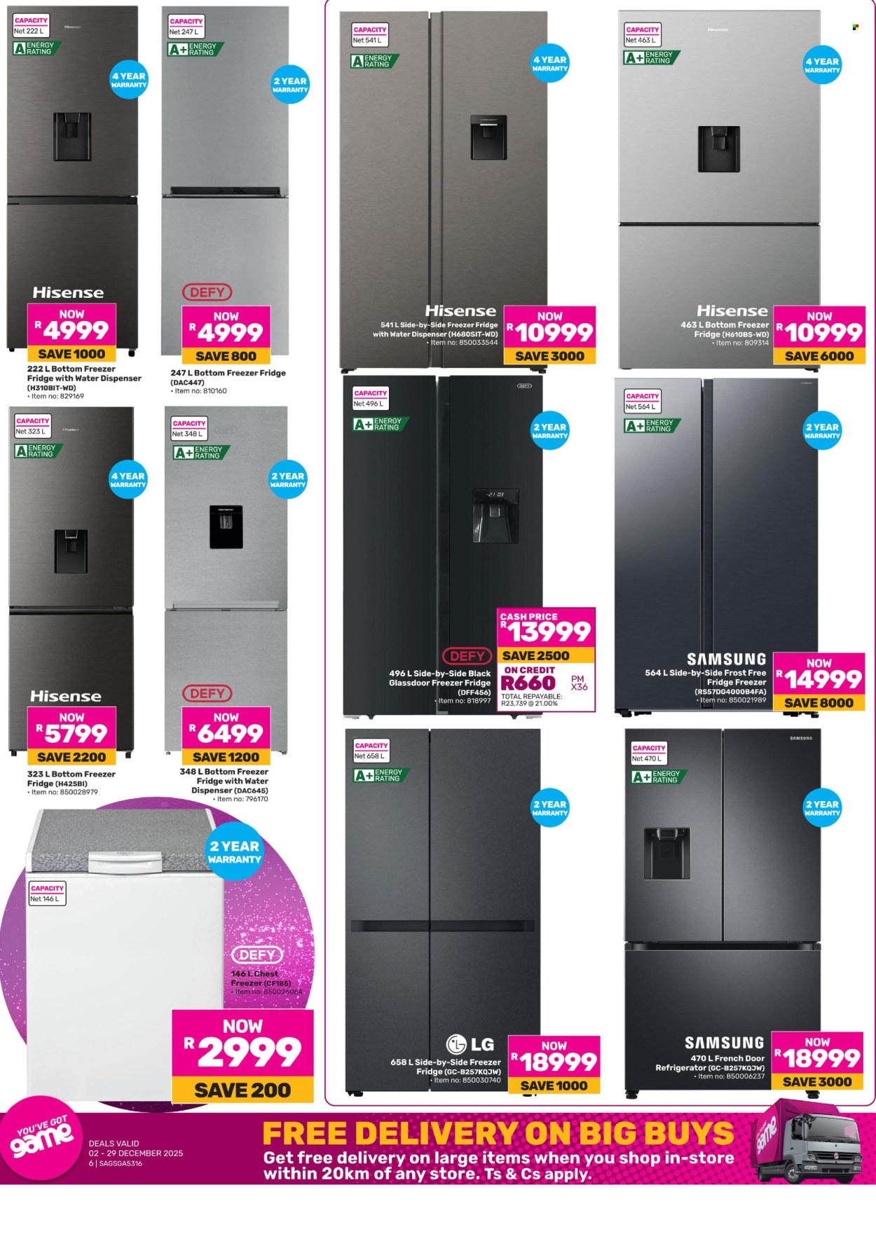 Game specials - 02/12/2025 - 29/12/2025. Page 6