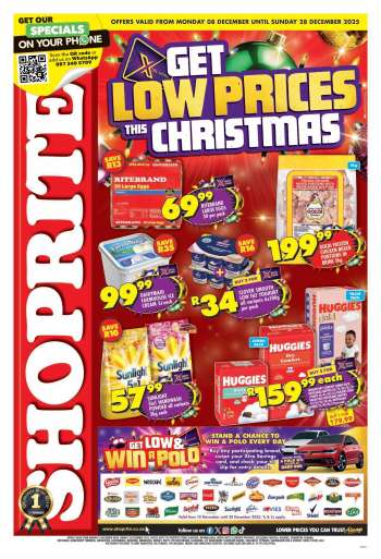Shoprite catalogue  - 08/12/2025 - 28/12/2025.