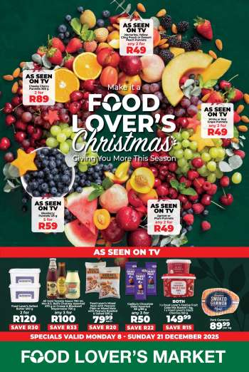 Food Lover's Market catalogue  - 08/12/2025 - 21/12/2025.