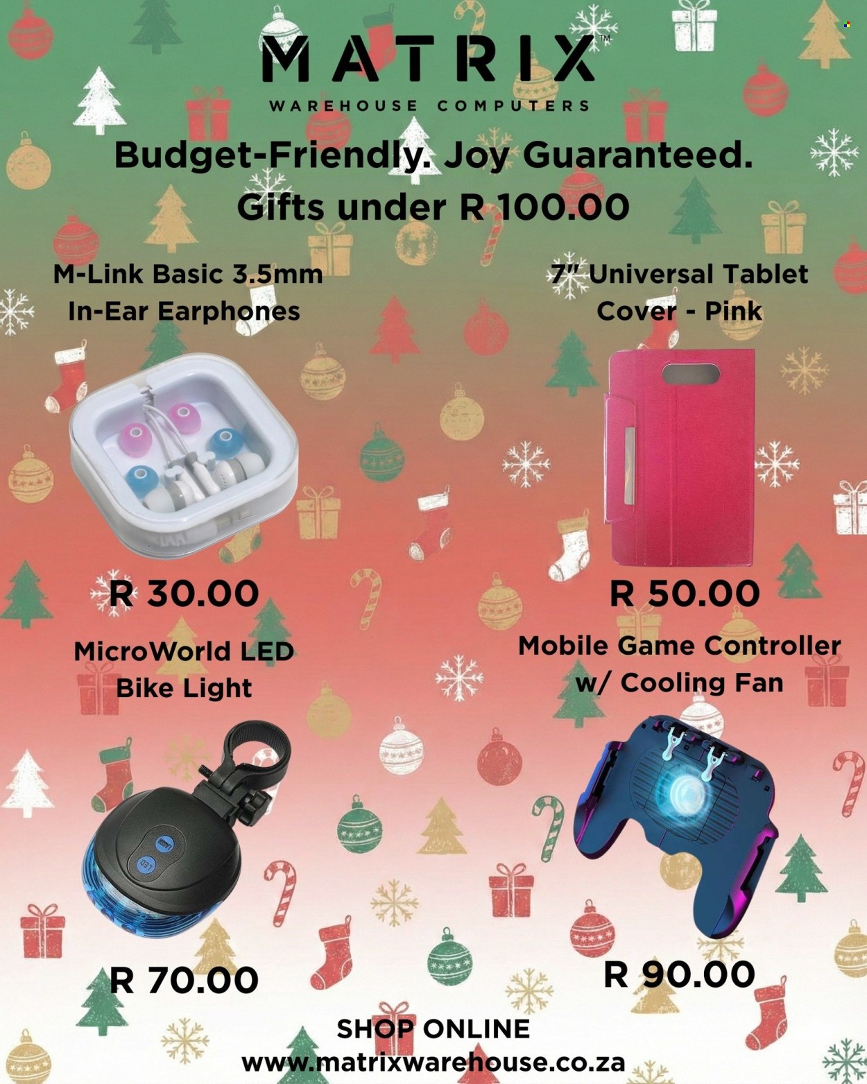 Matrix Warehouse specials. Page 1