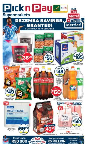 Pick n Pay Supermarket catalogue  - 12/12/2025 - 16/12/2025.
