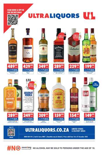 Ultra Liquors catalogue  - 16/12/2025 - 31/12/2025.