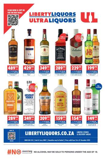Liberty Liquors catalogue  - 16/12/2025 - 31/12/2025.
