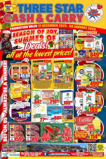 Three Star Cash and Carry catalogue  - 12/12/2025 - 08/01/2026.