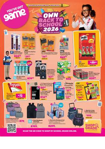 Game catalogue  - 09/12/2025 - 01/02/2026.
