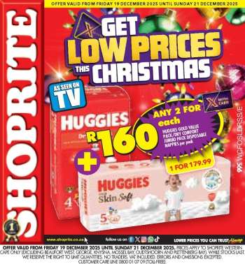 Shoprite catalogue  - 19/12/2025 - 21/12/2025.