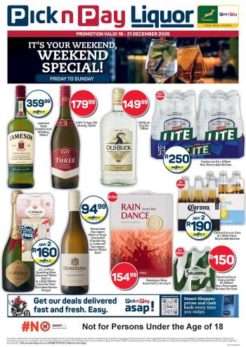 Pick n Pay catalogue  - 19/12/2025 - 21/12/2025.