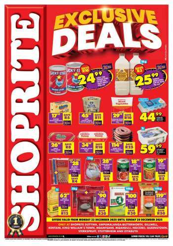 Shoprite catalogue  - 22/12/2025 - 28/12/2025.