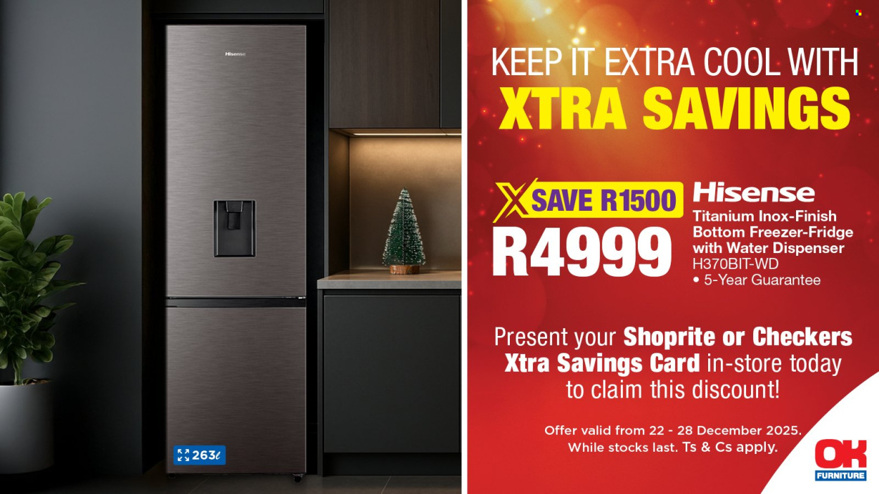 OK Furniture specials - 22/12/2025 - 28/12/2025. Page 1
