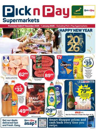 Pick n Pay Supermarket catalogue  - 27/12/2025 - 20/01/2026.