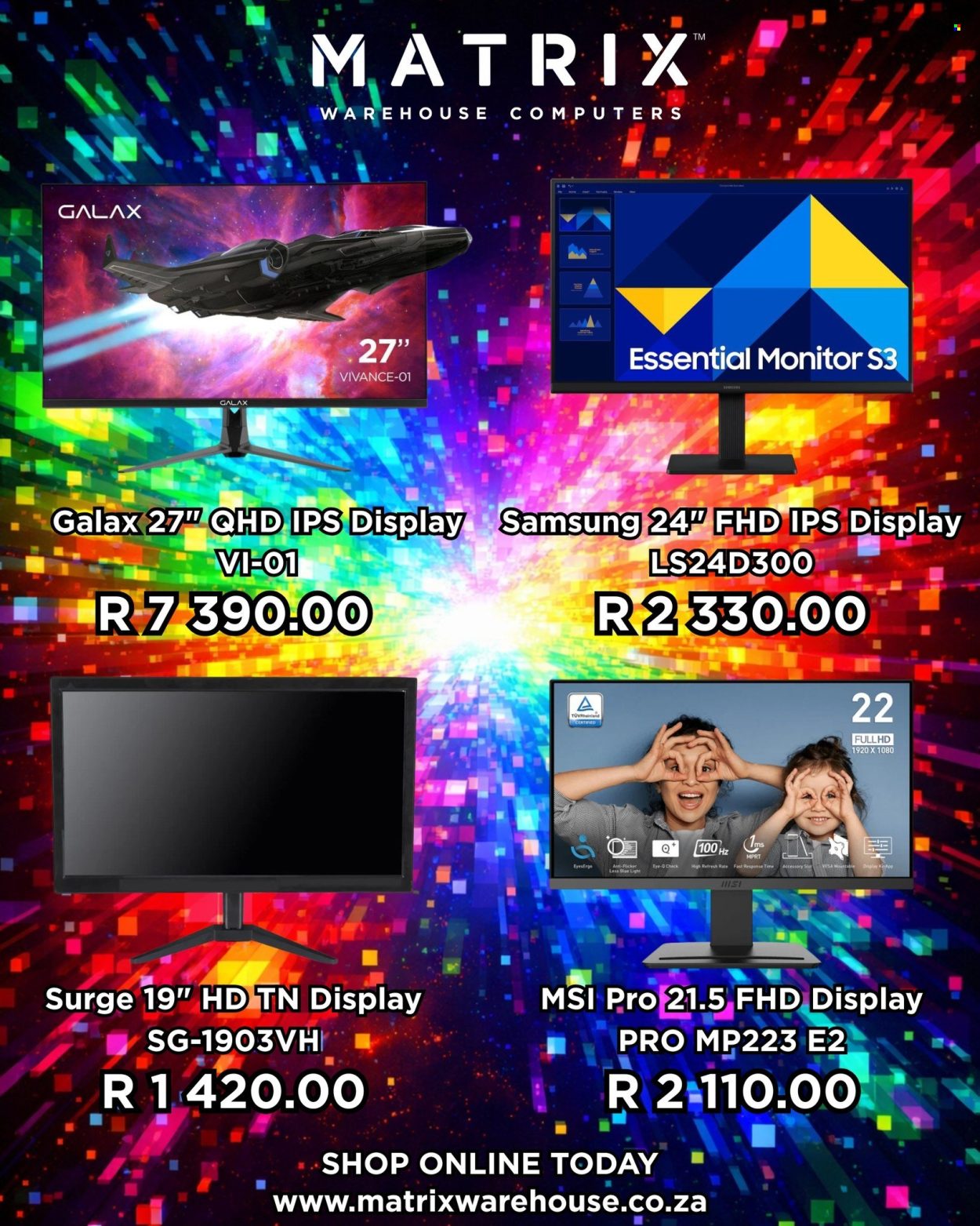 Matrix Warehouse specials. Page 1