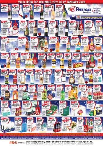 Prestons Liquor Stores catalogue  - 24/12/2025 - 04/01/2026.
