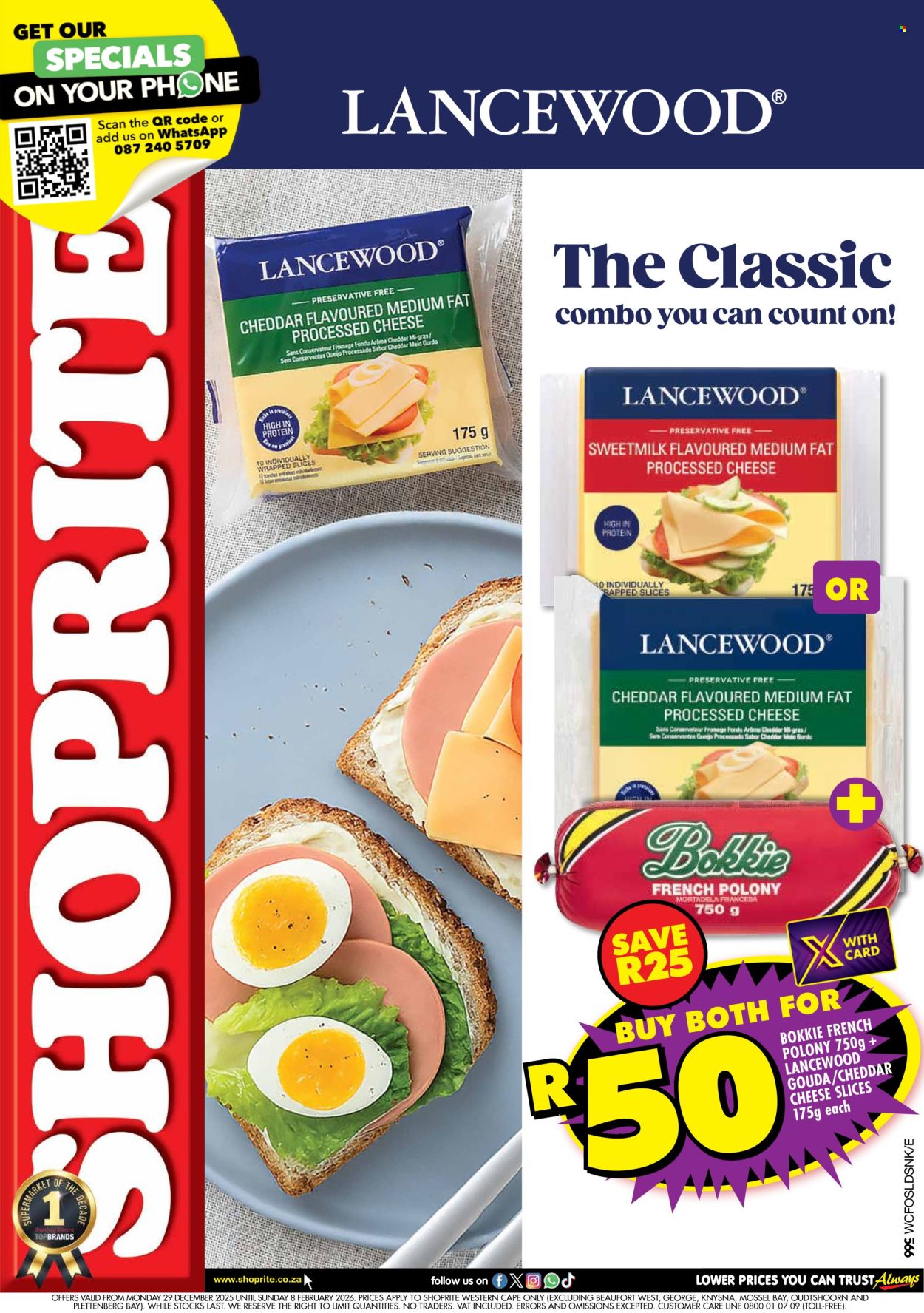 Shoprite specials - 29/12/2025 - 08/02/2026. Page 1