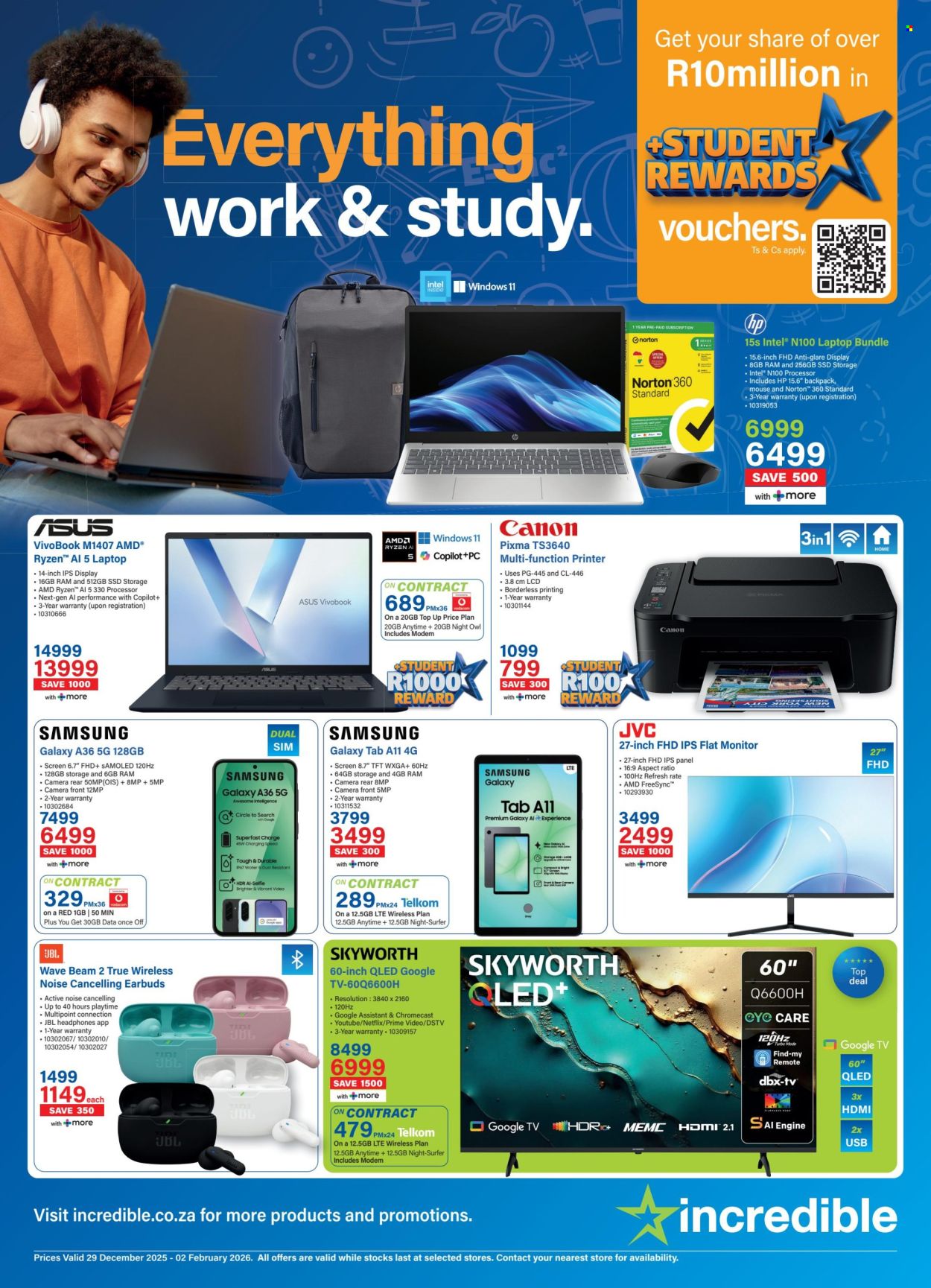 Incredible Connection specials - 29/12/2025 - 02/02/2026. Page 1