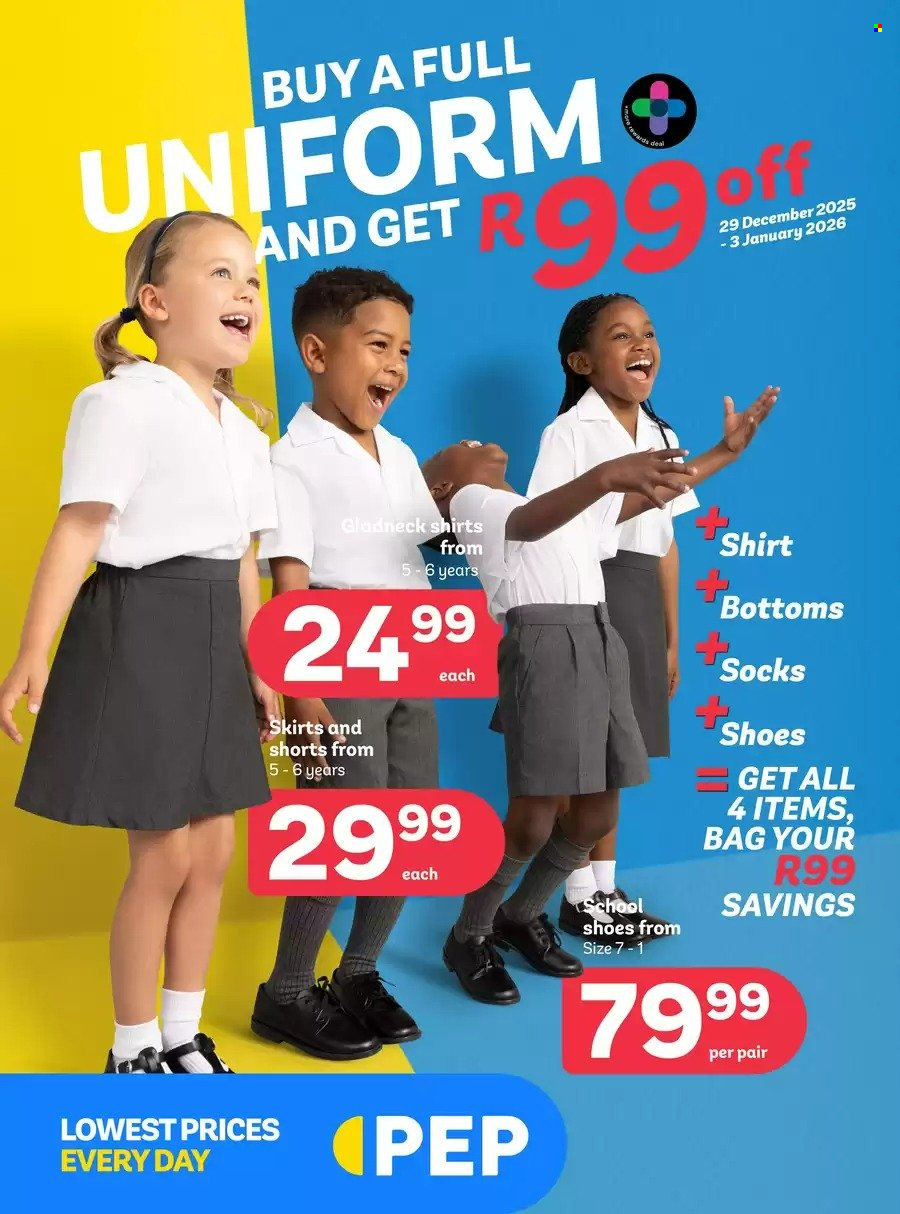 PEP Stores specials - 29/12/2025 - 27/01/2026. Page 1