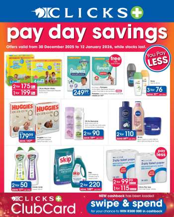 Clicks catalogue  - 30/12/2025 - 12/01/2026.