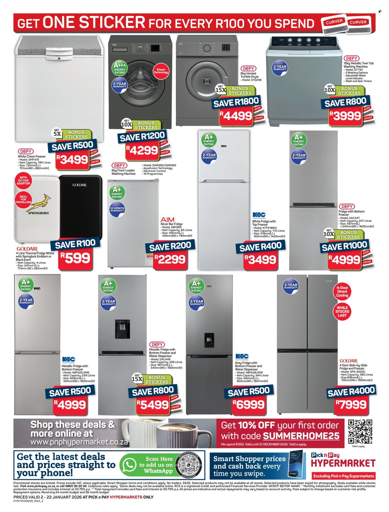 Pick n Pay Hypermarket specials - 02/01/2026 - 22/01/2026. Page 2