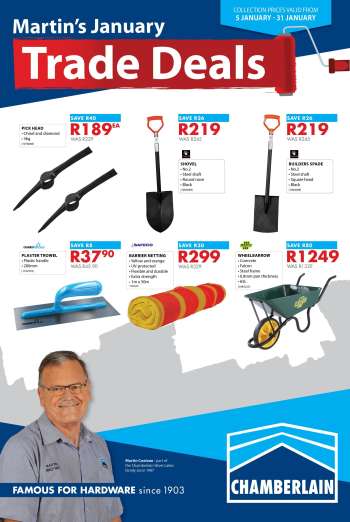 Chamberlain catalogue  - 05/01/2026 - 31/01/2026.