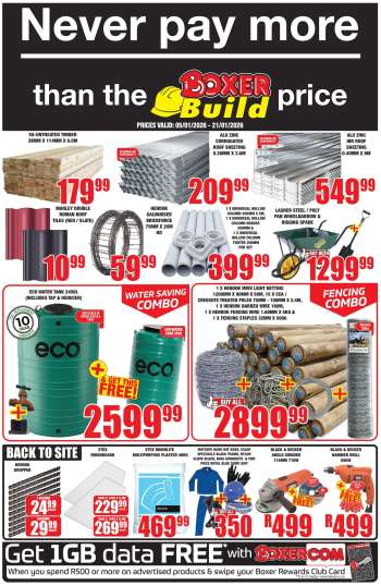 Boxer catalogue  - 05/01/2026 - 21/01/2026.