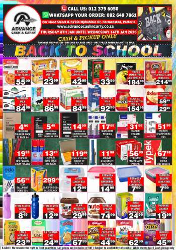 Advance Cash & Carry catalogue  - 08/01/2026 - 14/01/2026.