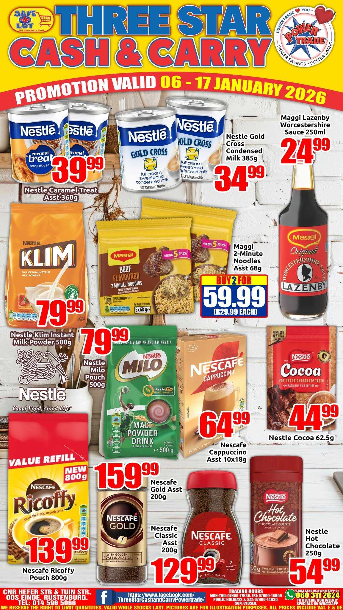 Three Star Cash and Carry specials - 06/01/2026 - 17/01/2026. Page 1