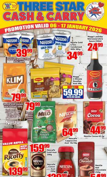Three Star Cash and Carry catalogue  - 06/01/2026 - 17/01/2026.