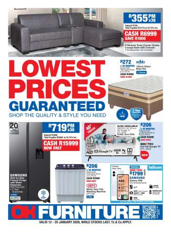 OK Furniture catalogue  - 12/01/2026 - 25/01/2026.