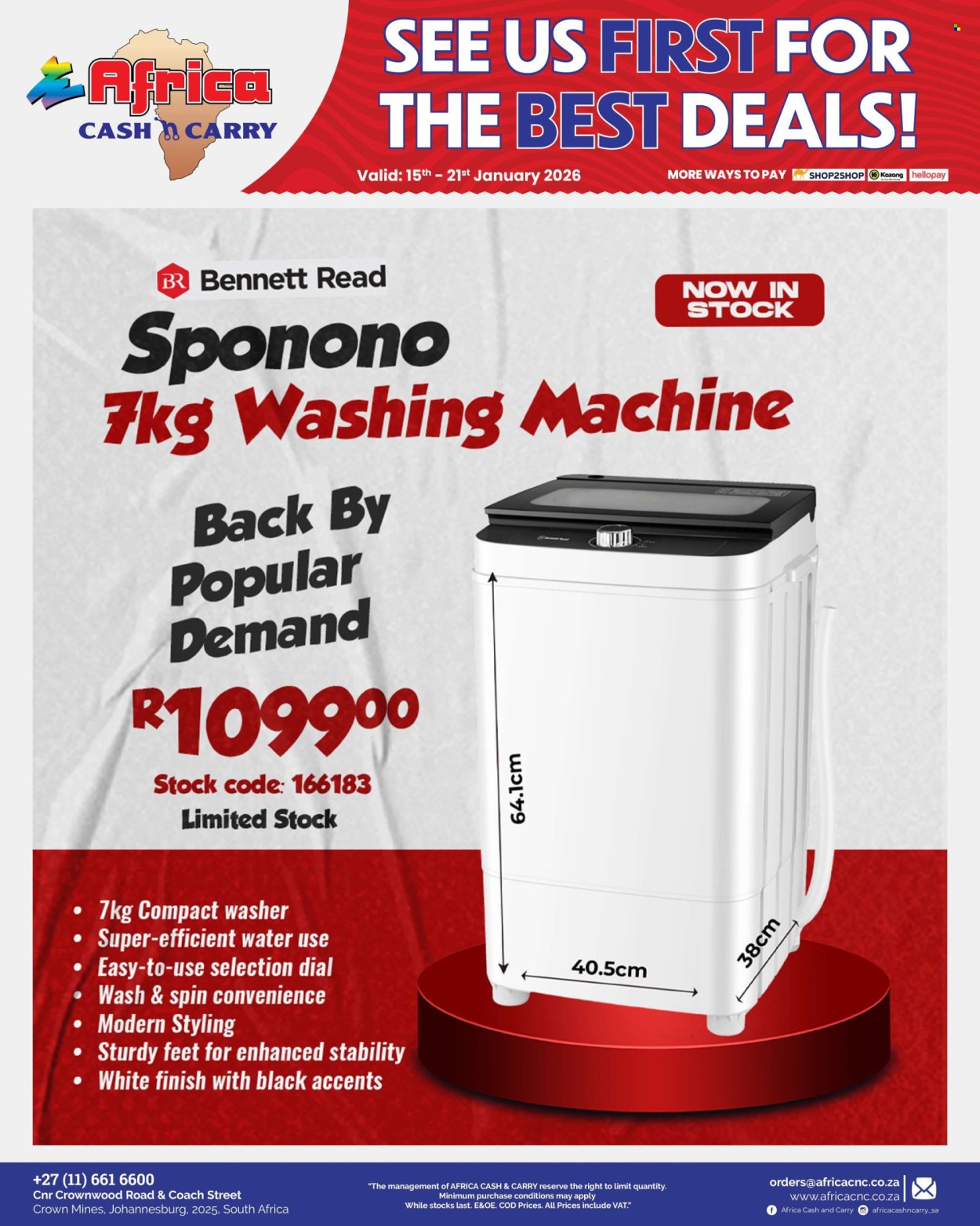 Africa Cash & Carry specials - 15/01/2026 - 21/01/2026. Page 38