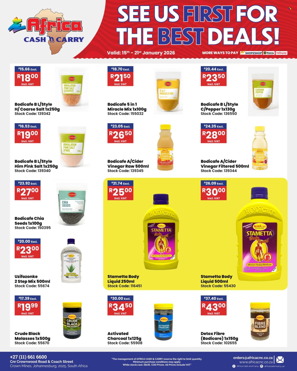 Africa Cash & Carry specials - 15/01/2026 - 21/01/2026. Page 42
