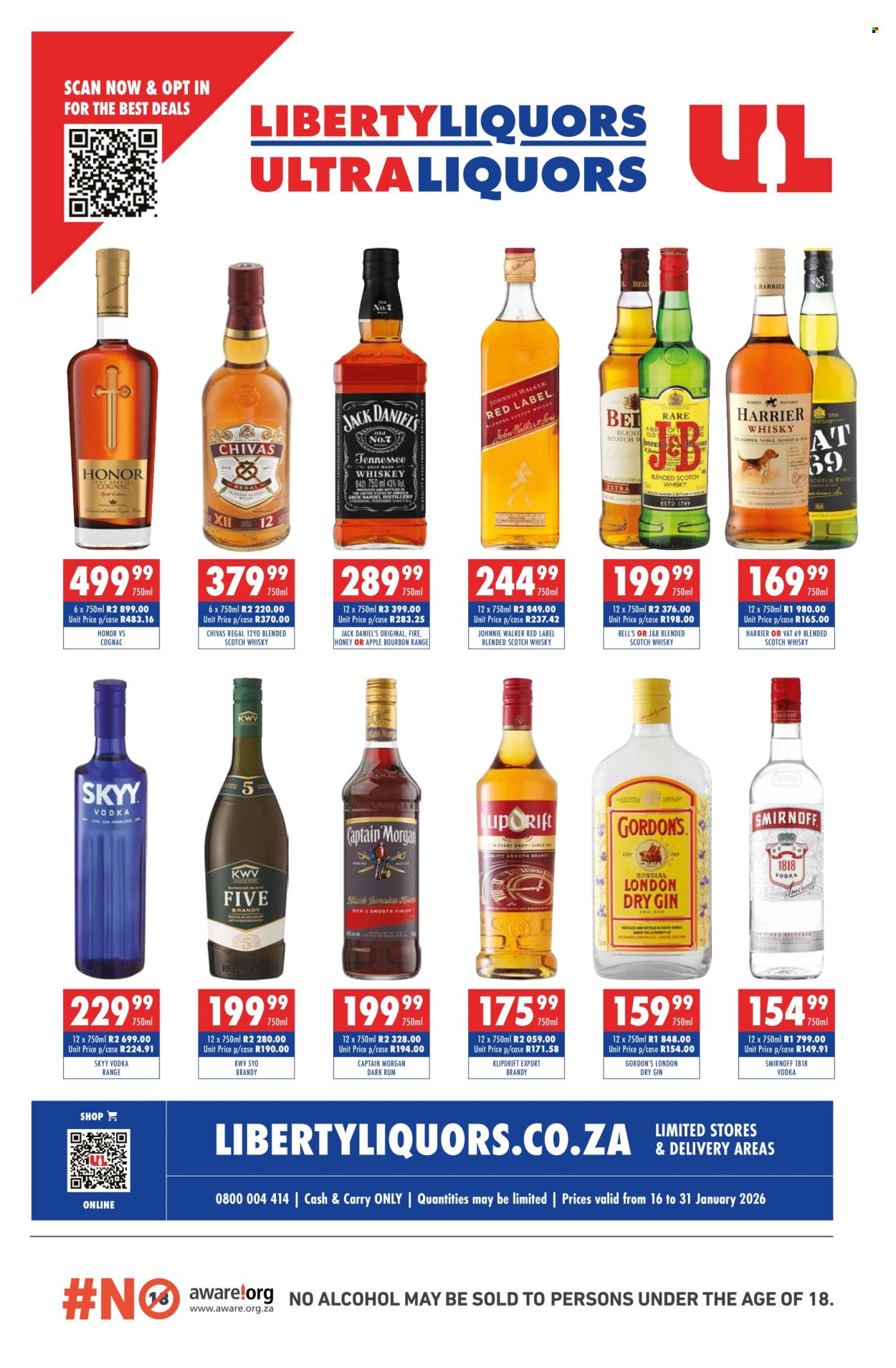 Liberty Liquors specials - 16/01/2026 - 31/01/2026. Page 1
