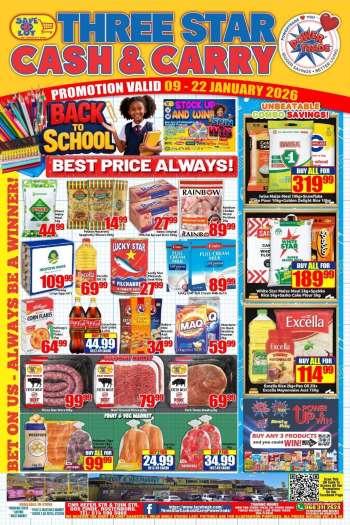 Three Star Cash and Carry catalogue  - 09/01/2026 - 22/01/2026.