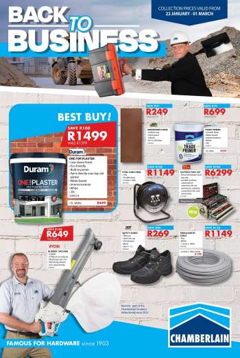 Chamberlain catalogue  - 22/01/2026 - 01/03/2026.