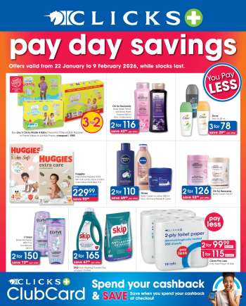 Clicks catalogue  - 22/01/2026 - 09/02/2026.
