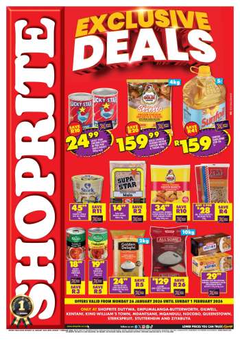 Shoprite catalogue  - 26/01/2026 - 01/02/2026.