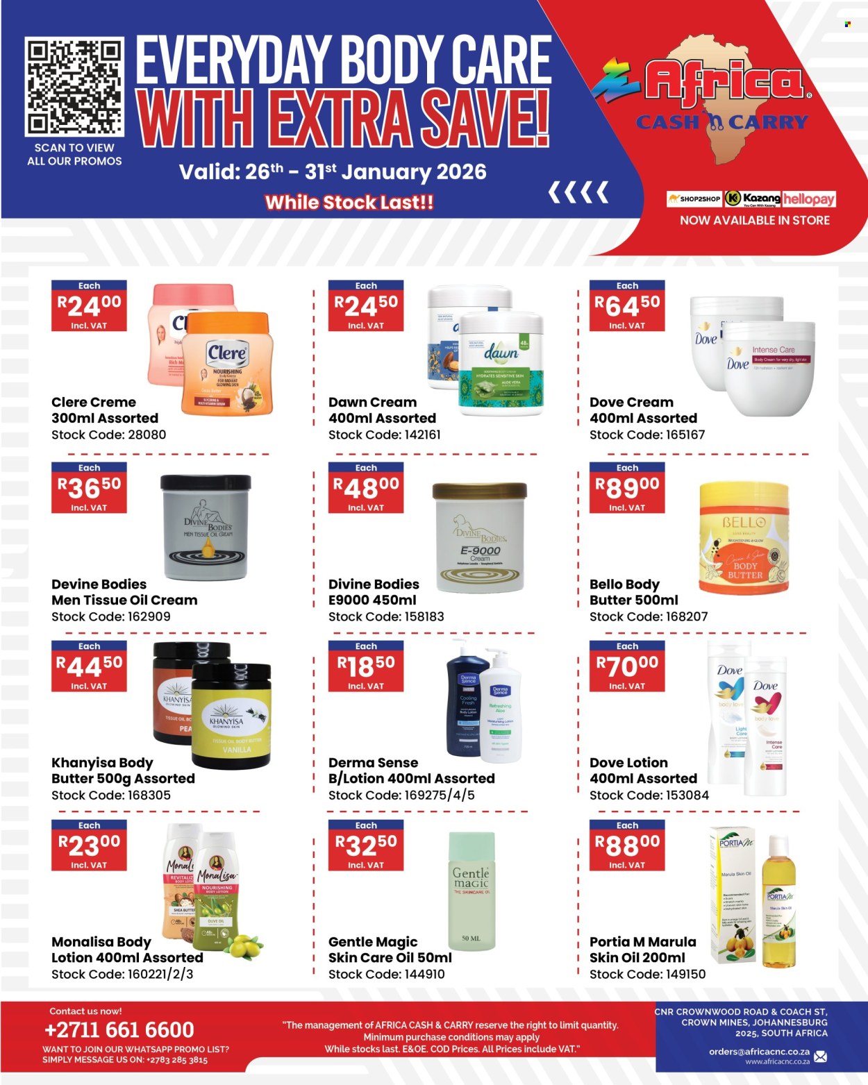 Africa Cash & Carry specials - 26/01/2026 - 31/01/2026. Page 1