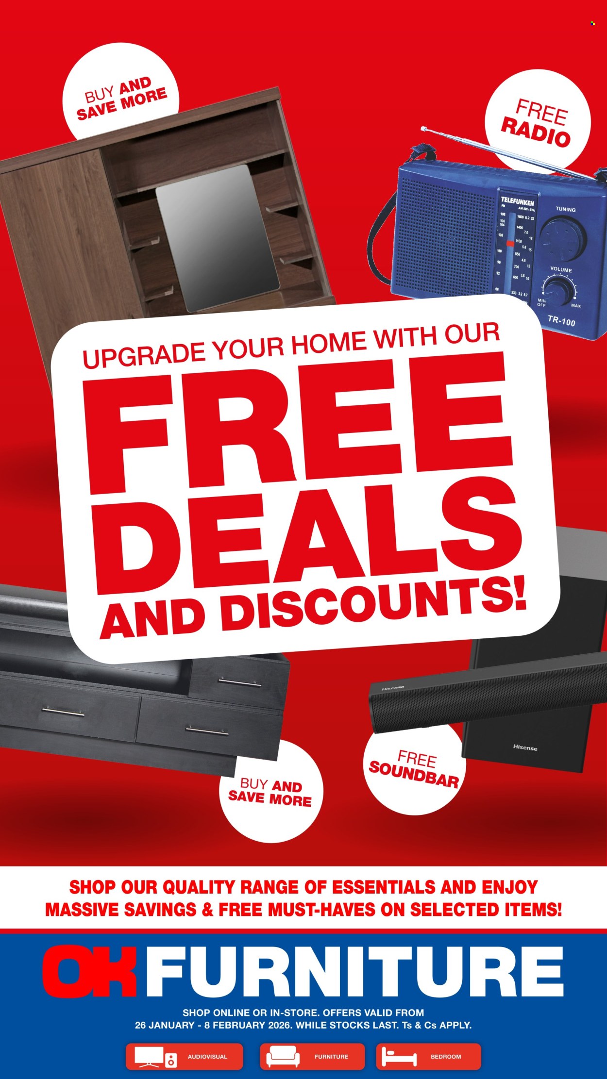 OK Furniture specials - 26/01/2026 - 08/02/2026. Page 1
