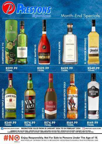 Prestons Liquor Stores catalogue  - 22/01/2026 - 04/02/2026.