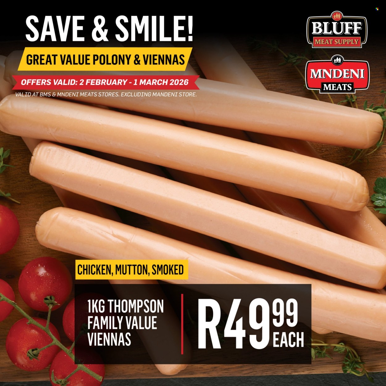 BLUFF MEAT SUPPLY Specials From Monday 2 Feb 2026 BLUFF MEAT SUPPLY Specials From Monday 2 Feb 2026