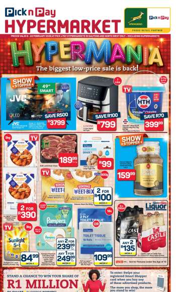 Pick n Pay Hypermarket catalogue  - 06/02/2026 - 22/02/2026.