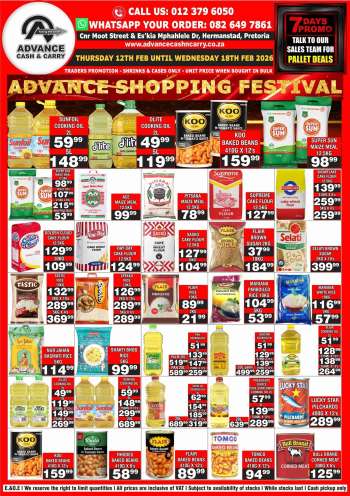 Advance Cash & Carry catalogue  - 12/02/2026 - 18/02/2026.