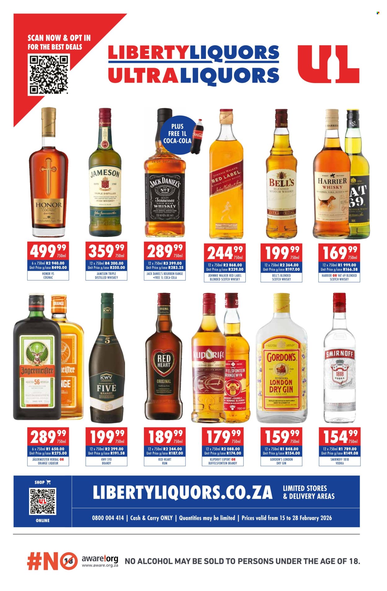 Liberty Liquors specials - 15/02/2026 - 28/02/2026. Page 1