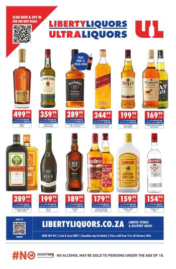 Liberty Liquors catalogue  - 15/02/2026 - 28/02/2026.