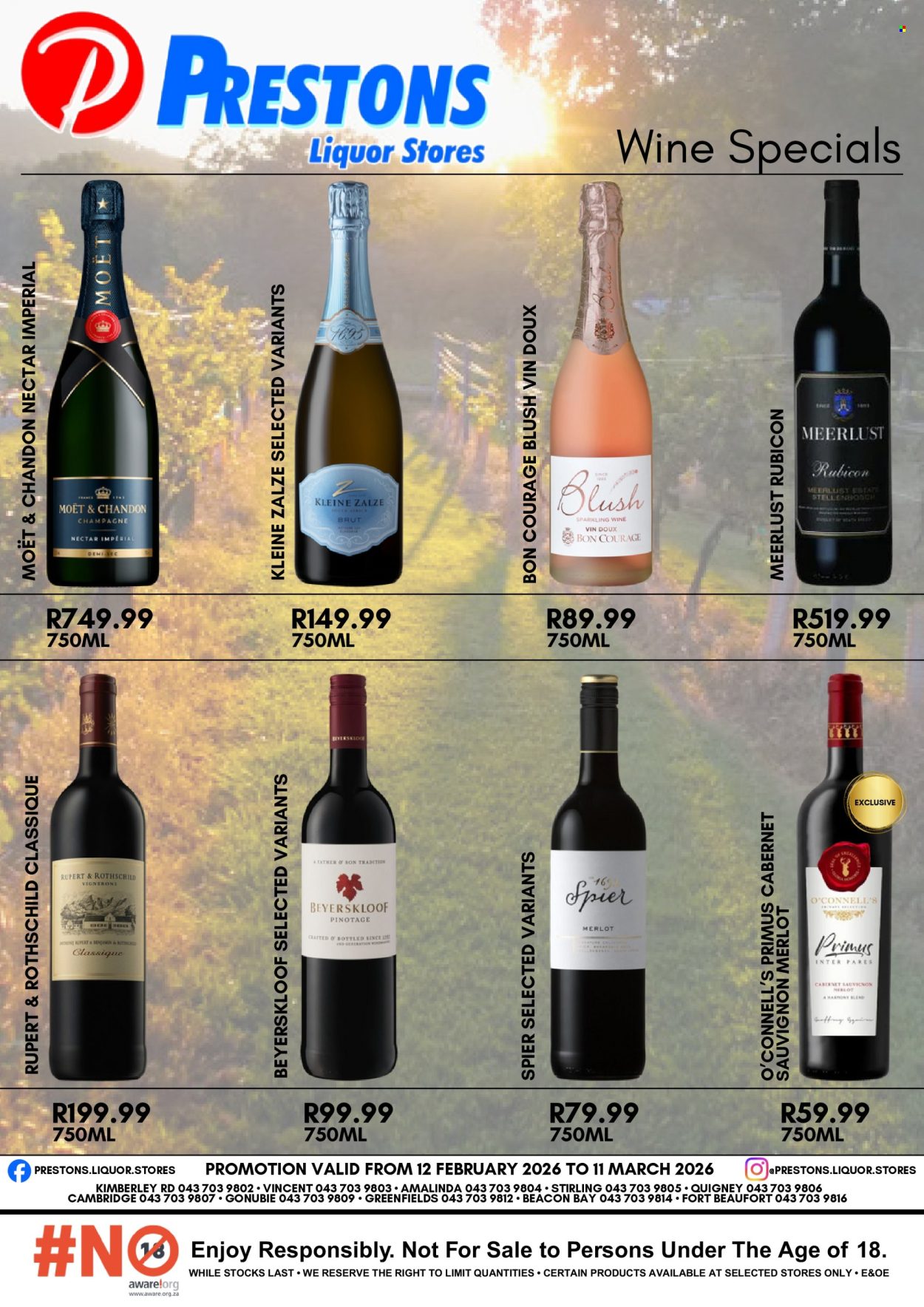 Prestons Liquor Stores specials - 12/02/2026 - 11/03/2026. Page 1