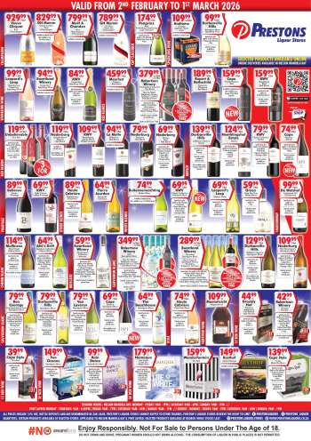 Prestons Liquor Stores catalogue  - 02/02/2026 - 01/03/2026.