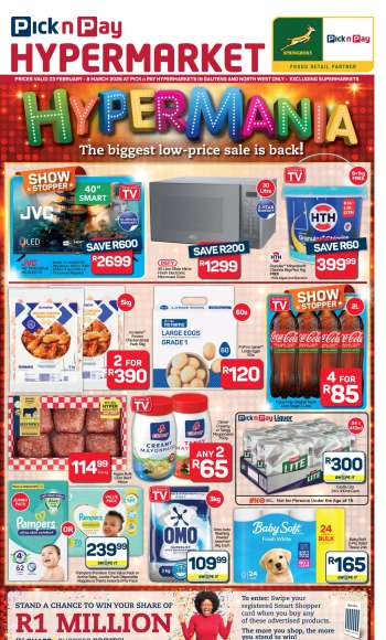 Pick n Pay Hypermarket catalogue  - 23/02/2026 - 08/03/2026.