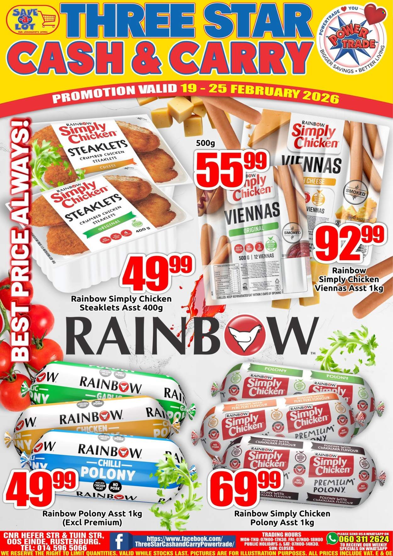Three Star Cash and Carry specials - 19/02/2026 - 25/02/2026. Page 1